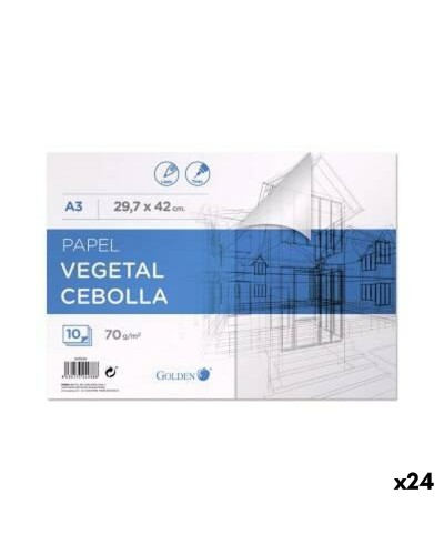 Papel Vegetal Golden A3 10 Hojas (24 Unidades)
