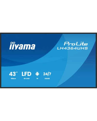 Näyttö Iiyama LH4364UHS-B1AG 43" 4K Ultra HD