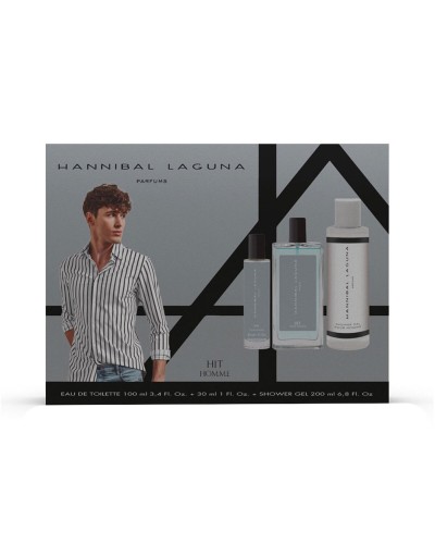 Set de Parfum Homme Hannibal Laguna HIT 3 Pièces
