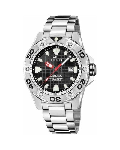 Men's Watch Lotus 18929/D Black Silver
