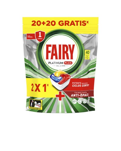 Pastillas para Lavavajillas Fairy FAIRY PLATINUM PLUS Limón (40 unidades)