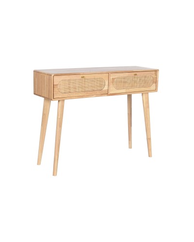 Consola DKD Home Decor Metal Madera de caucho 100 x 30 x 78 cm