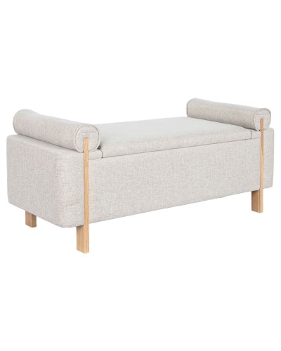 Hocker Home ESPRIT Beige Gold Kiefer 120 x 45 x 50 cm