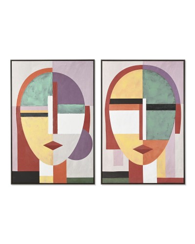 Schilderij Home ESPRIT Abstract Modern (2 Stuks)