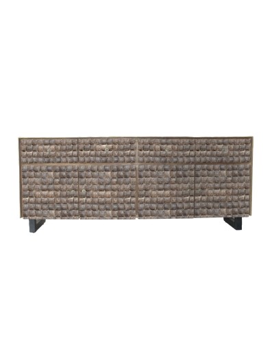 Credenza Home ESPRIT teak Fibra di cocco 200 X 45 X 80 cm
