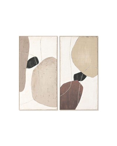 Cadre Home ESPRIT Marron Beige Moderne Urbaine 70 X 5 X 140 CM (2 Unités)