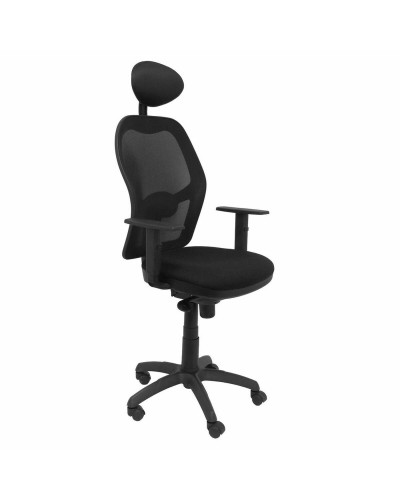 Sedia Ufficio con Poggiatesta Jorquera Piqueras y Crespo 15SNBALI840C Nero