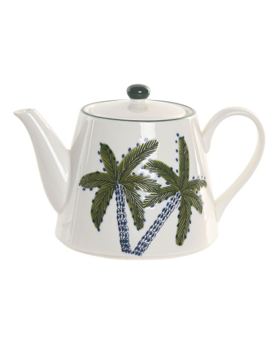 Theepot Home ESPRIT Blauw Groen Porselein 850 ml