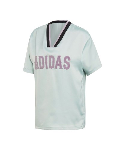T-shirt à manches courtes femme Adidas Originals Boyfriend Aigue marine