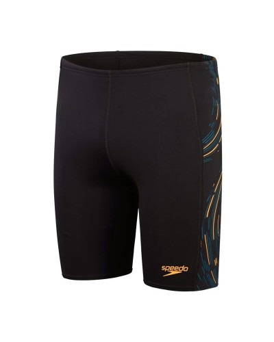Herren Badehose Speedo Tech Panel Jammer Schwarz