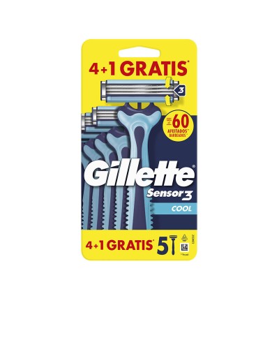 Cuchillas de afeitar Gillette SENSOR3 COOL (4 Unidades)