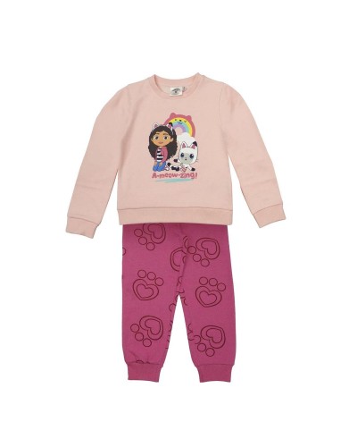 Chándal Infantil Gabby's Dollhouse Rosa