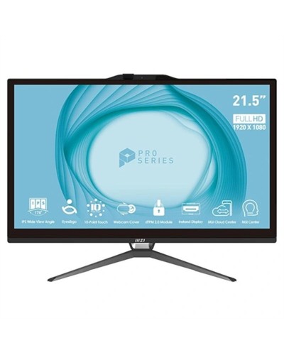 Alles-In-Einem MSI Pro AP222T-217EU 21,5" Intel Pentium Intel Pentium Gold G7400 4 GB RAM 128 GB SSD