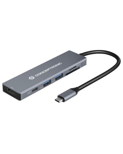 Hub USB Conceptronic 110520207101 Grijs 100 W