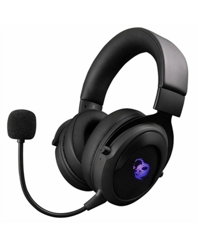 Hörlurar med mikrofon Gaming CoolBox DG-AUW-G01 Svart