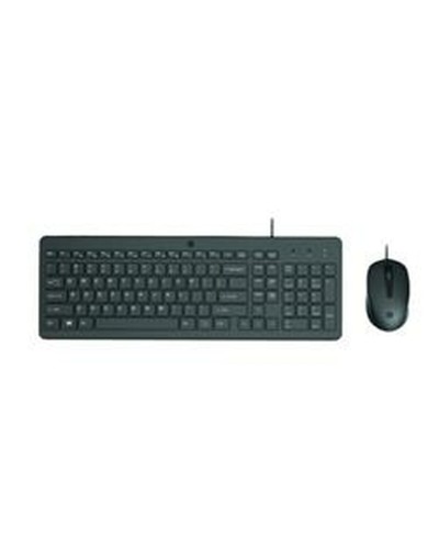 clavier et souris HP 150 Noir Espagnol Qwerty