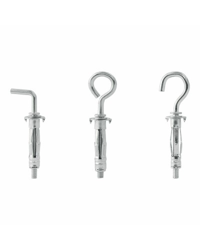 Wall plugs and screws Rapid 5001556 6 x 4 x 18 cm Metal Expansion 12 Units