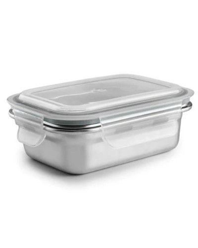 Lunchbox Ibili 669304 Zilverkleurig Roestvrij staal Rechthoekig 400 ml