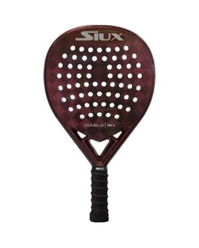 Pala de Pádel Siux Diablo Pro 4 Rojo Carbono EVA