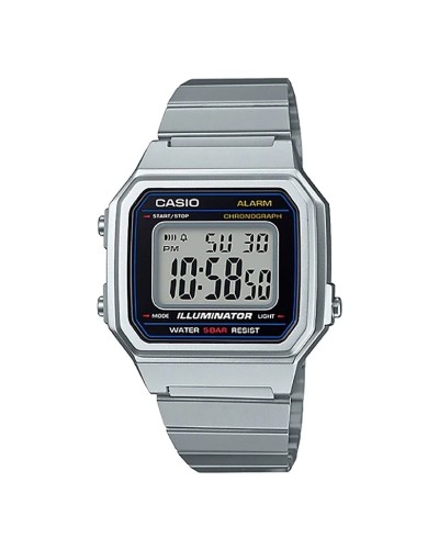 Horloge Uniseks Casio B650WD-1AEF Zwart Zilverkleurig (Ø 41 mm)