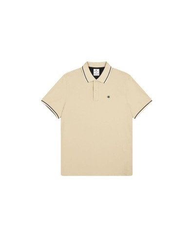 Polo de Manga Corta Hombre Champion Beige