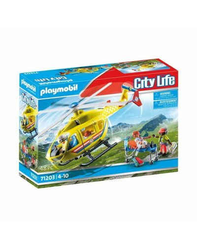 Figurine d’action Playmobil Rescue helicoptere 48 Pièces