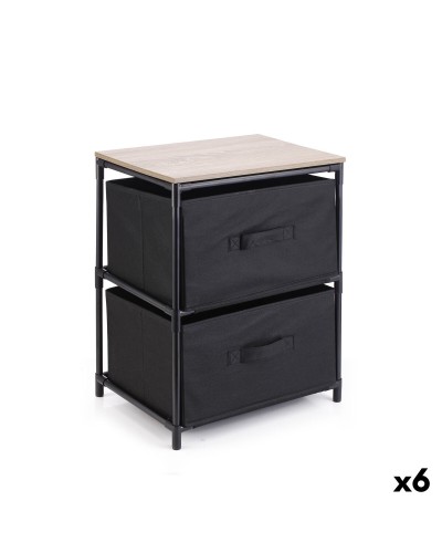 Ladenkast Confortime Bruin Zwart 40 x 30 x 47,5 cm (6 Stuks)