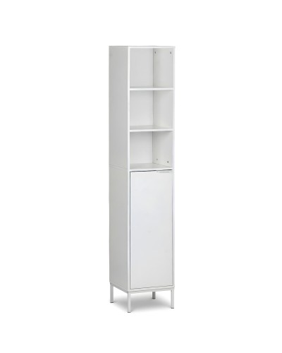 Etagère de salle de bains MobleKit Blanc 30 x 30 x 160 cm Bois Métal