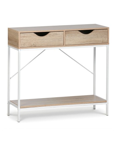 Gemakkelijk verplaatsbare meubels MobleKit Wit Bruin 80 x 30 x 75 cm