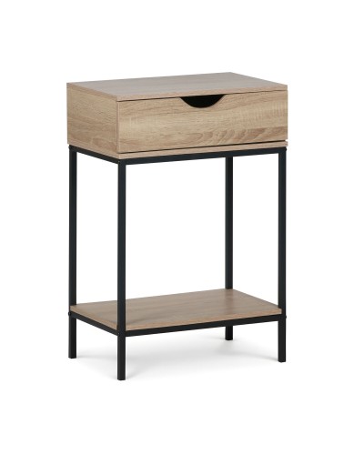 Meuble d'Appoint MobleKit Marron Noir 45 x 30 x 68 cm Bois Métal