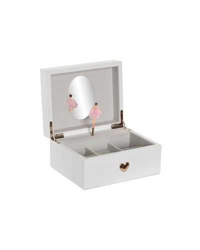 Jewelry box Home ESPRIT White Wood Mirror
