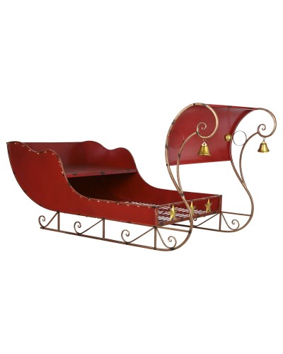 Schlitten Home ESPRIT Rot Gold 220 X 100 X 110 CM