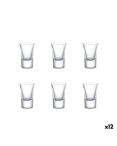 Set de Vasos de Chupito La Mediterránea Diva Transparente Vidrio 30 ml 6 Piezas (12 Unidades)