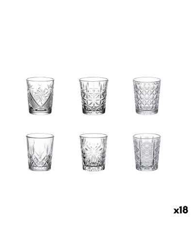 Set med snapsglas La Mediterránea Oman Transparent Glas 6 Delar (18 antal)