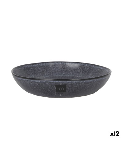 Deep Plate La Mediterránea Nebula Grey Ceramic (12 Units)