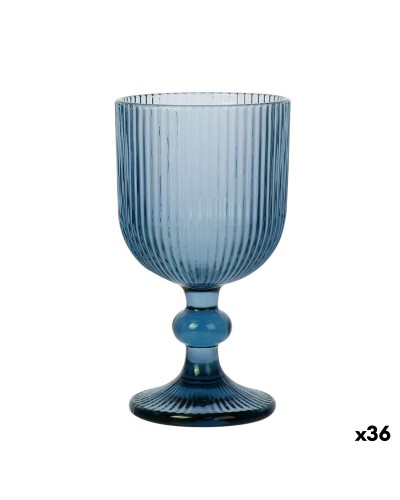 Fluitglas La Mediterránea Sonella Blauw Glas 360 ml (36 Stuks)