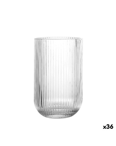 Glass La Mediterránea Sonella Transparent Glass (36 Units)