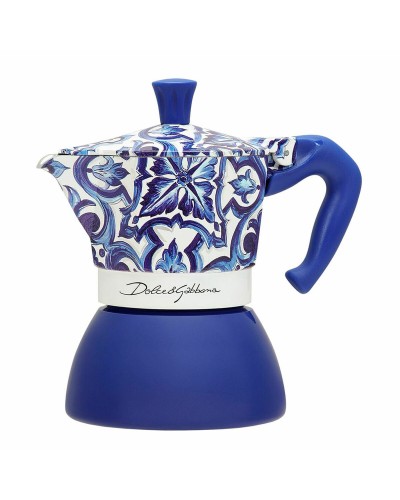 Cafetera Italiana Bialetti MOKA D&G Azul Acero Inoxidable 4 Tazas