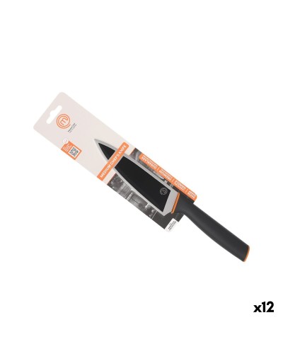 Kökskniv MasterChef Svart Silvrig Rostfritt stål 15 cm (12 antal)