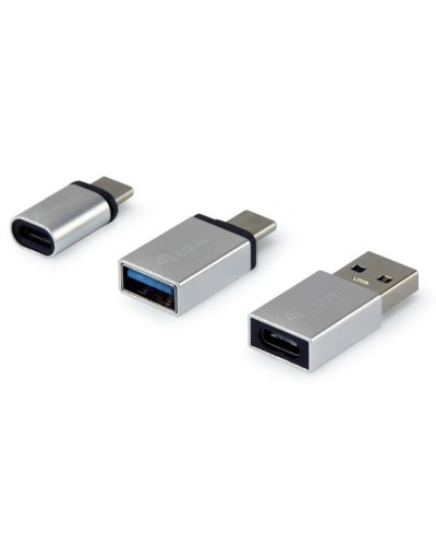 USB-adapteri Equip 133475 Hopeinen (3 osaa)