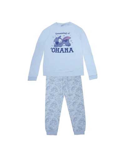 Pyjamas Stitch Ljusblå
