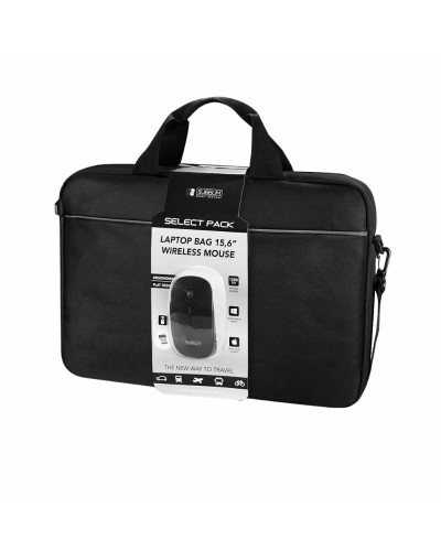 Housse pour ordinateur portable Subblim Maletín con Ratón Select Pack Wireless Mouse USB + Laptop bag 15,6"
