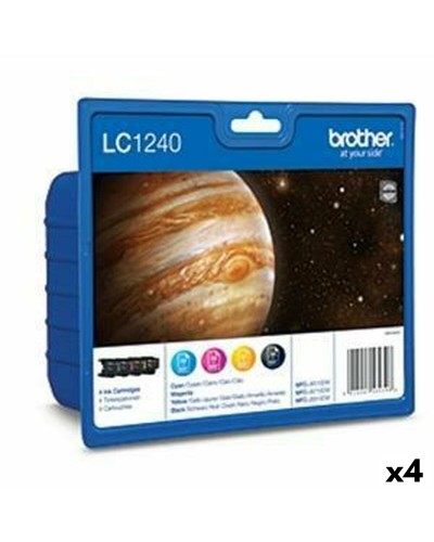 Cartuccia ad Inchiostro Originale Brother LC1240 Giallo (4 Unità)