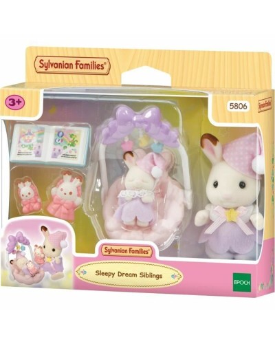 Figura Articulada Sylvanian Families Las hermanas conejitas de chocolate: hora de dormir Niña