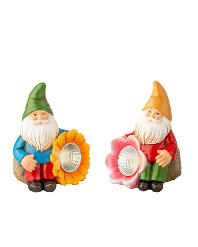 Nains de jardin Lumineo 7,5 x 7 x 11 cm