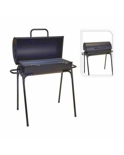 Houtskoolbarbecue met Poten Zwart 33 x 63 x 89 cm Rond
