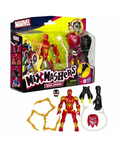 Ledad figur Hasbro MixMashers Iron Spider Deluxe