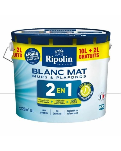 Primer Paint Ripolin White Matt 12 L