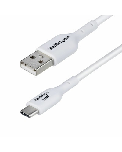USB-kabel Startech USB2AC2MNCWHE Wit 2 m