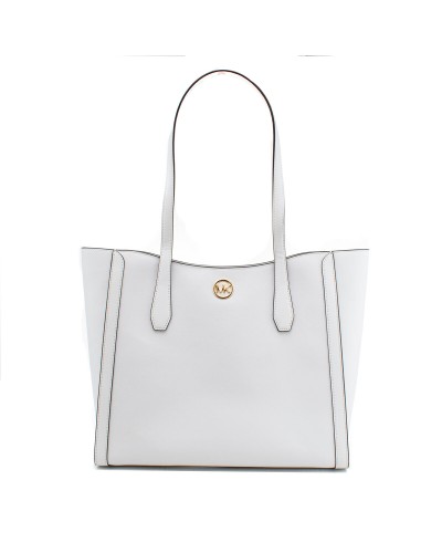 Shoulder Bag Michael Kors Leida White 34 x 29 x 12 cm